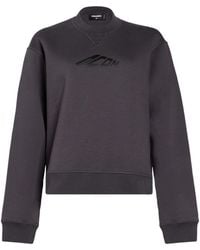 DSquared² - Icon Charcoal Sweatshirt Cotton, Polyester - Lyst