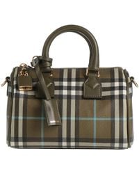 Burberry - Military Handbag Polyurethane, Polyester, Cotton, Calfskin - Lyst