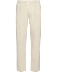 Briglia 1949 - Cream Pants Cotton, Elastane - Lyst