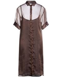 Peserico - Midi Dress Silk, Nylon - Lyst