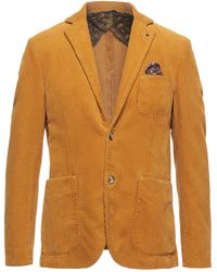 Martin Asbjorn Flannel Suit Jacket in Orange for Men Mens Clothing Jackets Blazers 