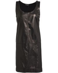 Tom Ford - Mini Dress Cashmere, Silk, Lambskin - Lyst