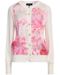 ESCADA - Ivory Cardigan Viscose, Polyester - Lyst