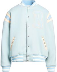 Rhude - Sky Jacket Wool, Nylon, Cow Leather, Lambskin - Lyst
