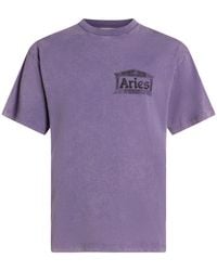 Aries - T-Shirt Cotton - Lyst
