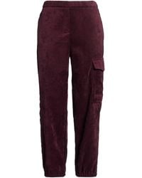 Oltre - Plum Pants Polyester, Polyamide, Elastane - Lyst