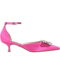 Anna F. - Fuchsia Pumps Textile Fibers - Lyst