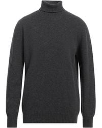 Altea - Charcoal Turtleneck Virgin Wool, Cashmere - Lyst