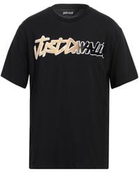 Just Cavalli - Embellished Logo-Print Crewneck T-Shirt - Lyst