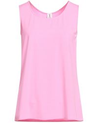 1 One - Fuchsia Tank Top Viscose, Elastane - Lyst