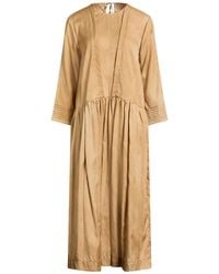 Uma Wang - Camel Midi Dress Cotton, Silk - Lyst