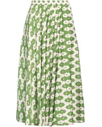 Niu - Midi Skirt Cotton, Elastane - Lyst