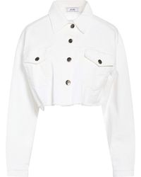 Jijil - Ivory Denim Outerwear Cotton, Elastane - Lyst
