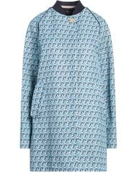 Sealup - Azure Overcoat & Trench Coat Cotton, Viscose - Lyst