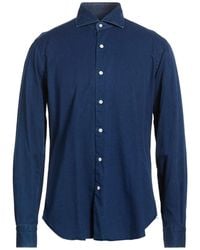 Barba Napoli - Denim Shirt Cotton - Lyst