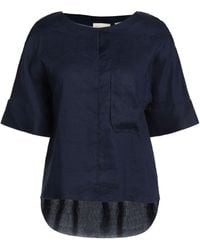 ALESSIA SANTI - Midnight Top Linen, Viscose, Elastane - Lyst