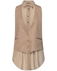 Burberry - Tailored Vest Wool, Polyamide, Silk - Lyst