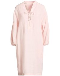 120% Lino - Mini Dress Linen - Lyst