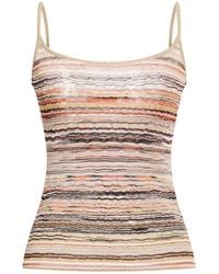Missoni - Top Viscose, Metallic Fiber, Polyamide, Elastane - Lyst