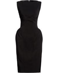 Mugler - Midi Dress Viscose, Elastane - Lyst