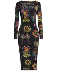 Versace Jeans Couture - Midi Dress Viscose, Elastane - Lyst