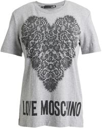 Love Moschino - T-Shirt Cotton, Elastane - Lyst