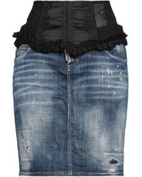 DSquared² - Denim Skirt Cotton, Elastane, Polyester - Lyst