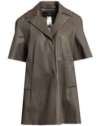 Cividini - Khaki Overcoat & Trench Coat Cotton, Elastane - Lyst
