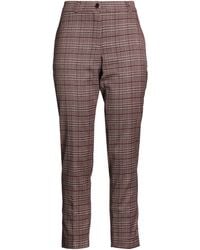 Oltre - Burgundy Pants Polyester, Viscose, Metal Fiber, Elastane - Lyst