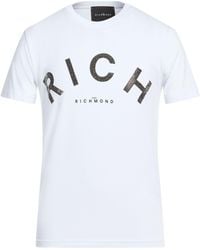 John Richmond - T-Shirt Cotton, Elastane - Lyst