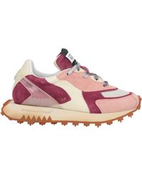 RUN OF - Sneakers Leather, Textile Fibers - Lyst