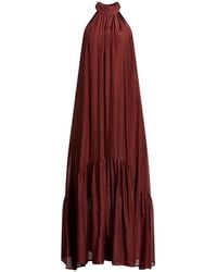 Semicouture - Maxi Dress Cotton, Silk - Lyst