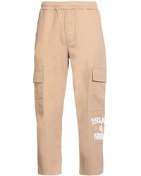 DISCLAIMER - Camel Pants Cotton, Elastane - Lyst