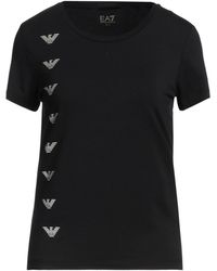 EA7 - T-Shirt Cotton, Modal, Elastane - Lyst