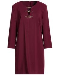 Kocca - Burgundy Mini Dress Polyester, Elastane - Lyst