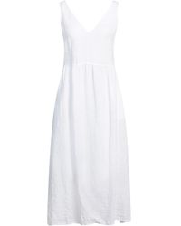 120% Lino - Vestito Midi - Lyst