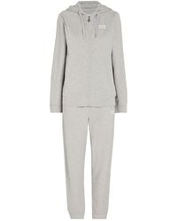 EA7 - Light Tracksuit Cotton, Elastane - Lyst