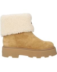Moncler - Camel Ankle Boots Leather - Lyst