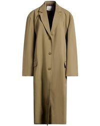 Frankie Shop - Overcoat & Trench Coat Viscose, Virgin Wool, Elastane - Lyst