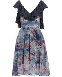 Frankie Morello - Mini Dress Polyester, Silk, Elastane - Lyst