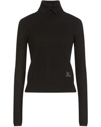 Burberry - Turtleneck Wool, Polyester, Alpaca Wool, Polyamide, Elastane - Lyst