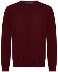 Corneliani - Burgundy Sweater Virgin Wool - Lyst