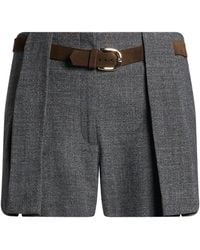 Sandro - Charcoal Shorts & Bermuda Shorts Polyester, Wool, Viscose, Elastane - Lyst