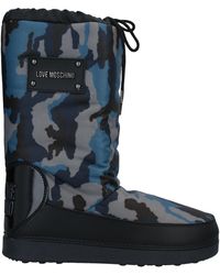 Love Moschino Knee Boots - Blue