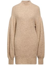 MEIMEIJ - Camel Turtleneck Acrylic, Alpaca Wool, Polyamide, Mohair Wool - Lyst