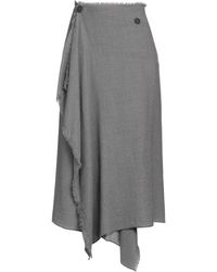 Ballantyne - Midi Skirt Virgin Wool, Cotton - Lyst