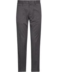 Paolo Pecora - Charcoal Pants Polyester, Viscose, Elastane - Lyst