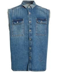 Rick Owens - Denim Shirt Cotton - Lyst