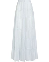 Amen - Sky Maxi Skirt Silk - Lyst