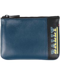 Bally - Midnight Coin Purse Leather - Lyst
